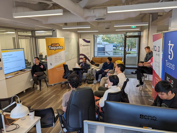 A Tezos Application Development workshop hosted at @ecadlabs offices in Vancouver, Canada