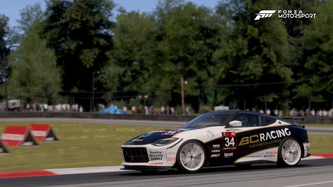 Car #34 of SGR ChaosFox at Mid-Ohio Short for round 2 of the TORA Z Cup