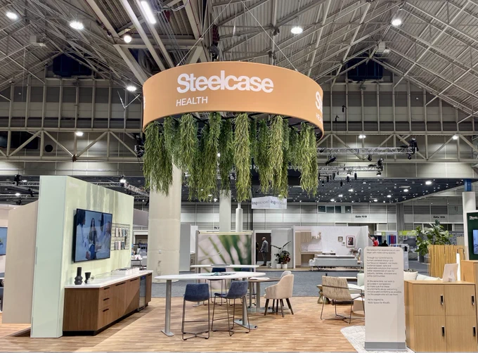The Steelcase Health showroom at the Healthcare Design Conference   Expo in New Orleans.