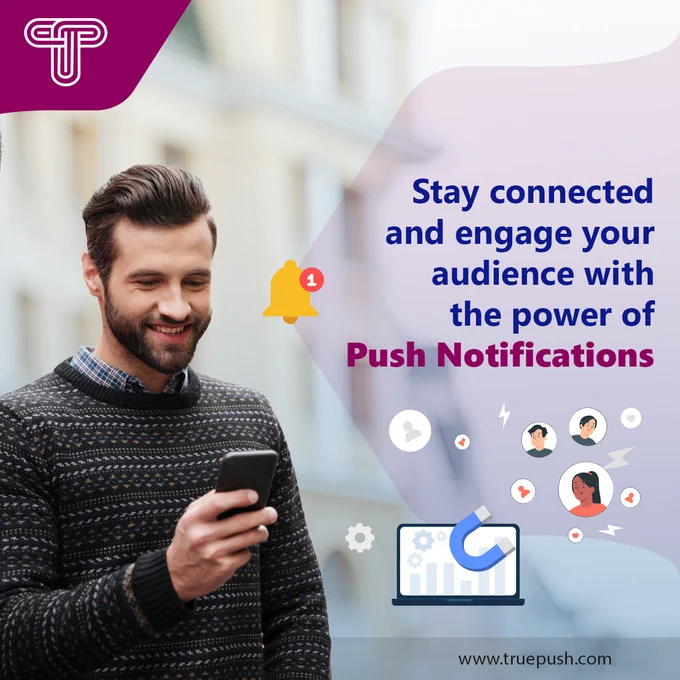 Stay connected and engage your audience with the power of push notifications.