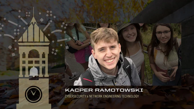 Kacper Ramotowski, cybersecurity & network engineering technology