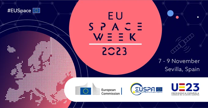 Generic banner EU Space Week. 7-9 November Sevilla