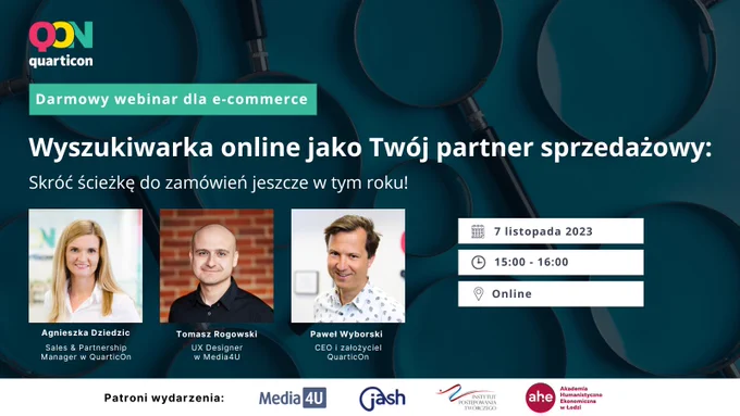 Skuteczna wyszukiwarka w sklepie online: darmowy webinar dla e-commerce