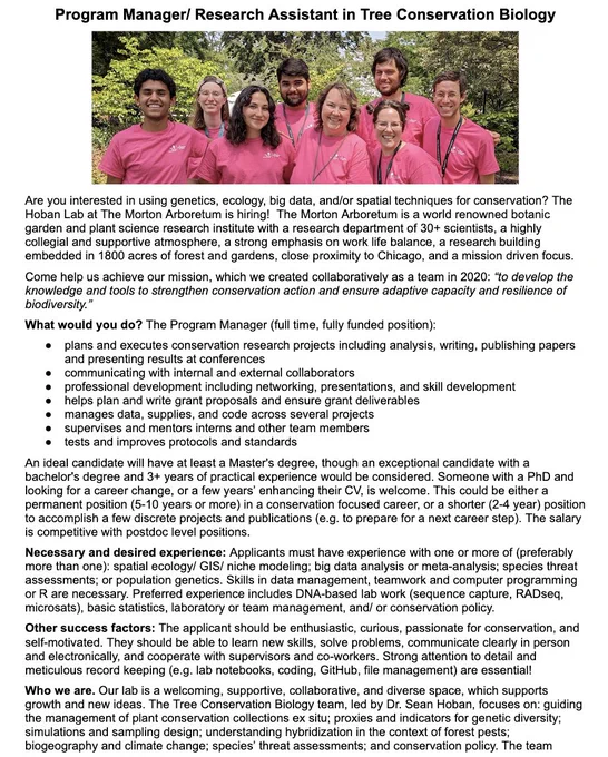 Job ad page 1