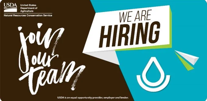 USDA NRCS. Join our Team. We are hiring.