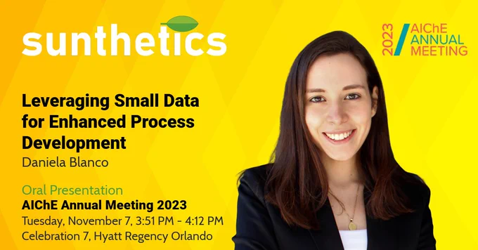 Leveraging Small Data for Enhanced Process Development (Oral Presentation)
Tuesday, November 7, 2023, 3:51 PM - 4:12 PM
Celebration 7, Hyatt Regency Orlando