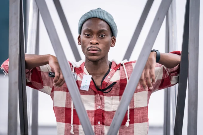 Tyrone Huntley in rehearsals for Evita at Curve Leicester