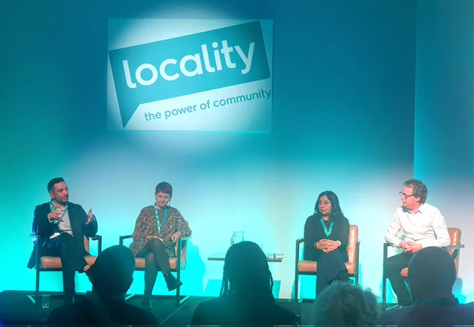 Panellists answering questions