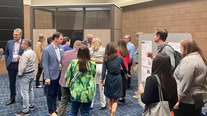 A group of attendees at the Healthcare Design Conference.