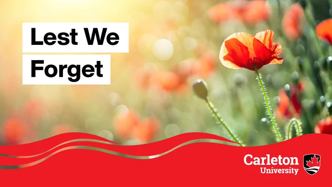 A social card with images of a poppy reading "Lest We Forget" 