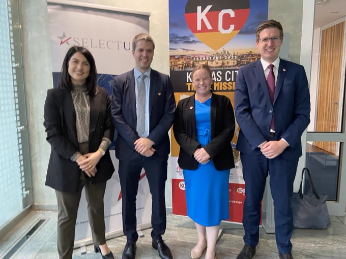 U.S. Commercial Service Germany staff at Kansas City Trade Mission Single Location Promotion event