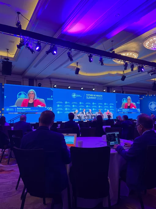 Our CEO, Dr. Niamh O'Hara, is currently attending the Milken Institute Future of Health Summit 2023 in DC. On a inspiring panel, Dr. Susan Monarez, Ph.D., Deputy Director, ARPA-H, spoke about how ARPA-H was formed to make groundbreaking advancements and innovative solutions in healthcare in gaps not currently being addressed. One of the key focuses, as for Biotia, is on Antimicrobial Resistance (AMR) in their DARTS program.
