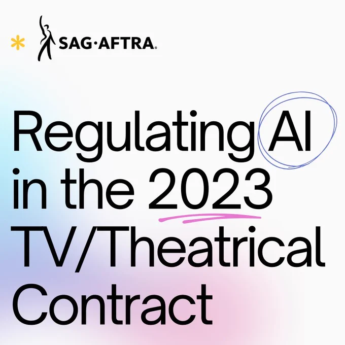 Regulating AI in the 2023 TV/Theatrical Contract.
