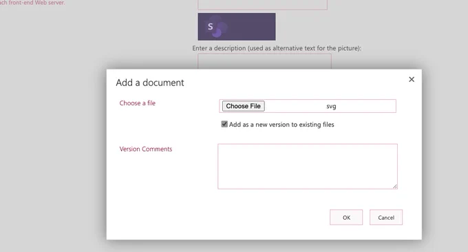 Logo upload via classic SharePoint Settings