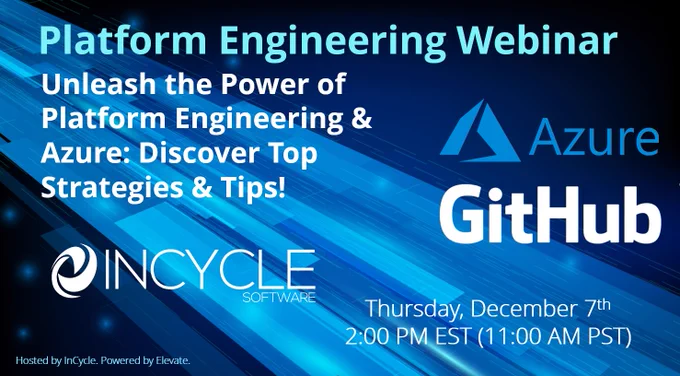 Platform engineering webinar showcasing implementation strategy and tips. I deal for customers using Microsoft Azure, GitHub or Azure DevOps.

https://hubs.ly/Q028-PKf0

#platformengineering #azure #github #azuredevops #msignite #githubuniverse 