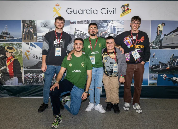 Equipo Jinchomaniacos, ganador de la quinta edición de la National Cyber League de la Guardia Civil