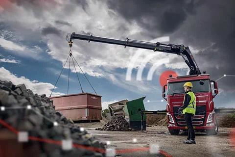 HiConnect provides near real-time data about the health and performance of Hiab equipment Source: Hiab