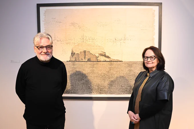 'BASS ROCK’ by Kate Davis and David Moore, winners of the LAPECA Scottish Landscape Award and £10,000 prize.