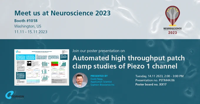 Meet us at Neuroscience 2023 11.11-15.11 - Sophion