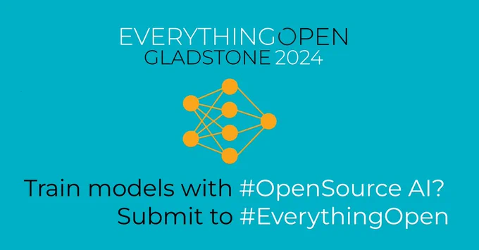 Train models with #OpenSource AI? 
Submit to #EverythingOpen