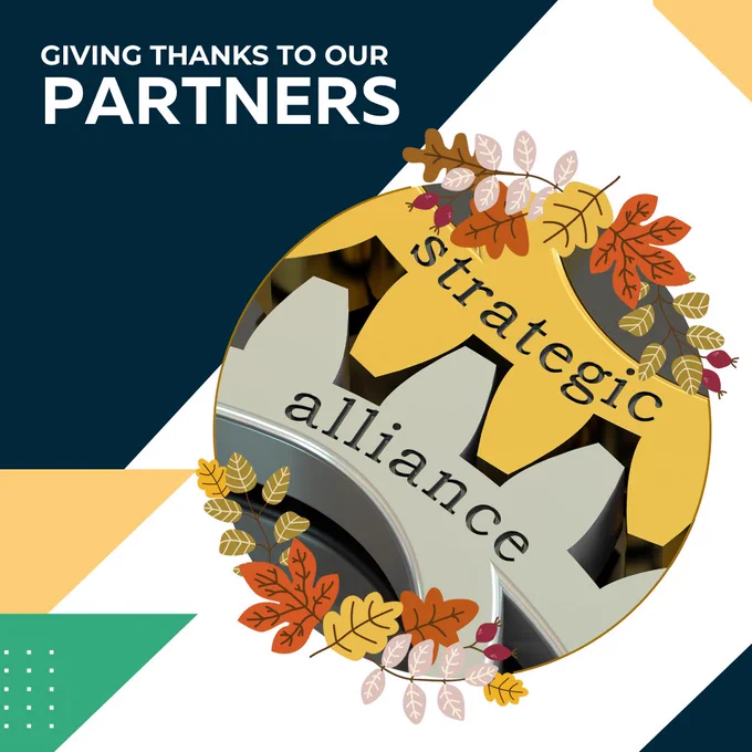 Giving thanks to our partners. Strategic Alliance