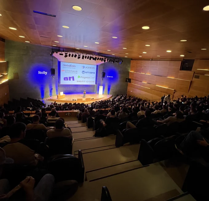 auditorium of people