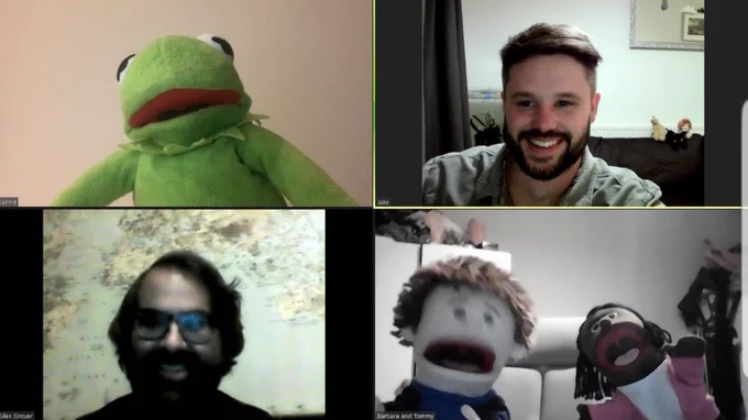 December 2020 meeting with various muppets. 