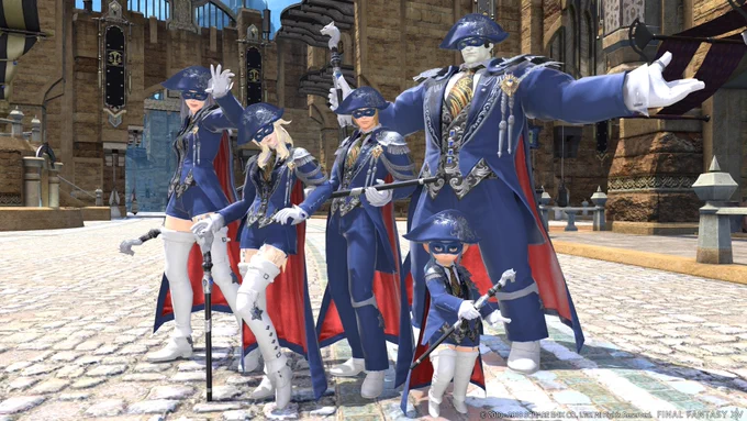 A party of Blue Mages from critically acclaimed MMORPG Final Fantasy XIV, with a free trial...