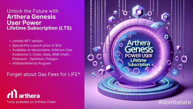 Arthera Genesis Power User Lifetime Sybscription