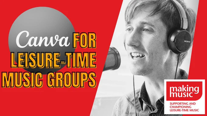 'Canva For Leisure-Time Music Groups' poster