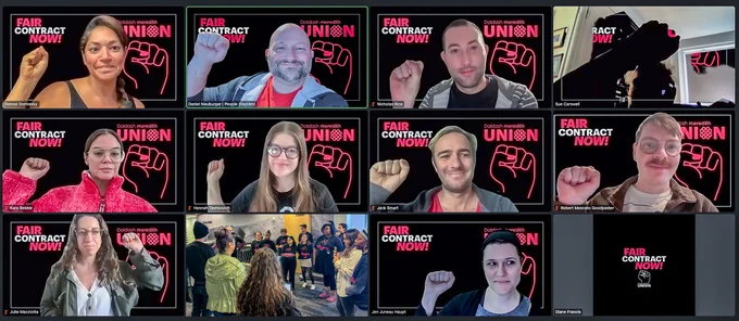 Workers at Dotdash Meredith union virtually March on the Boss!