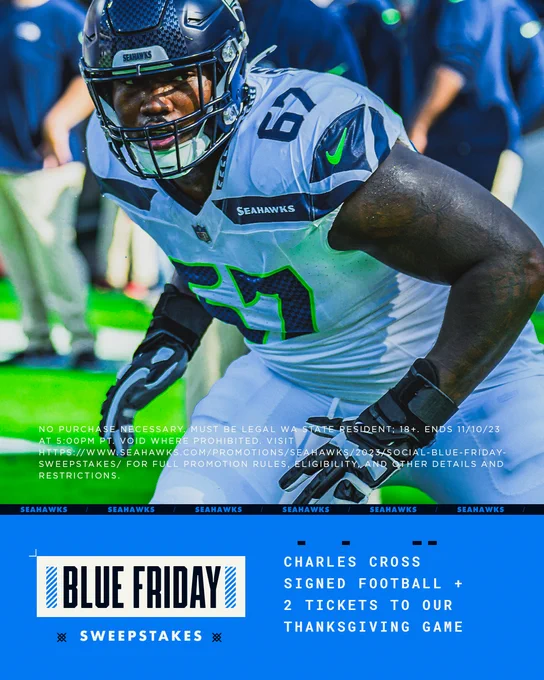 RT to win a Charles Cross signed football and two tickets to our Thanksgiving game.