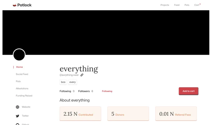 Just donated 1 NEAR to one of the OG gateways / dev tooling / that allows you to create any things as a type on #BOS @evrythingprject 

Support the #opensource project at https://near.social/potlock.near/widget/Index?tab=project&projectId=evrything.near