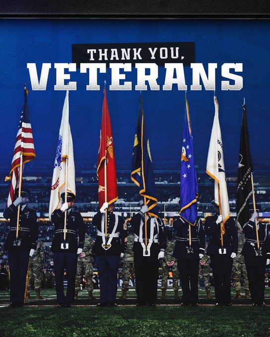 Graphic for Veterans Day, featuring the text “Thank You, Veterans”