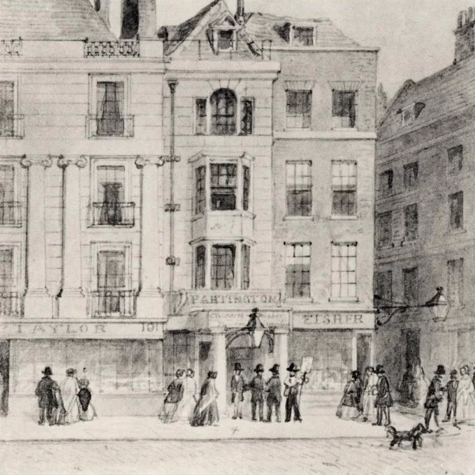 Crown and Anchor Tavern, The Strand, 1820s, Birkbeck Image Collections @JSTOR