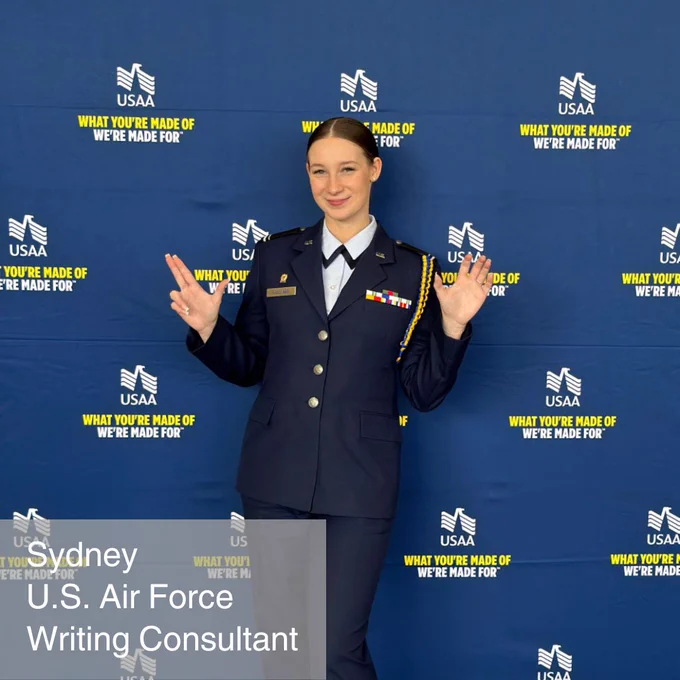Woman in military uniform