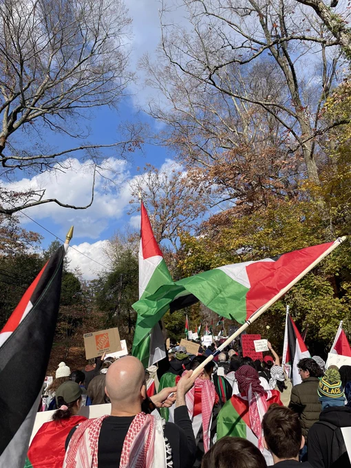 Hundreds marching to Joe Biden’s house in support of Palestine