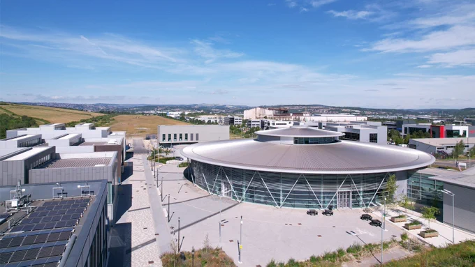 Aerial view of AMRC facility