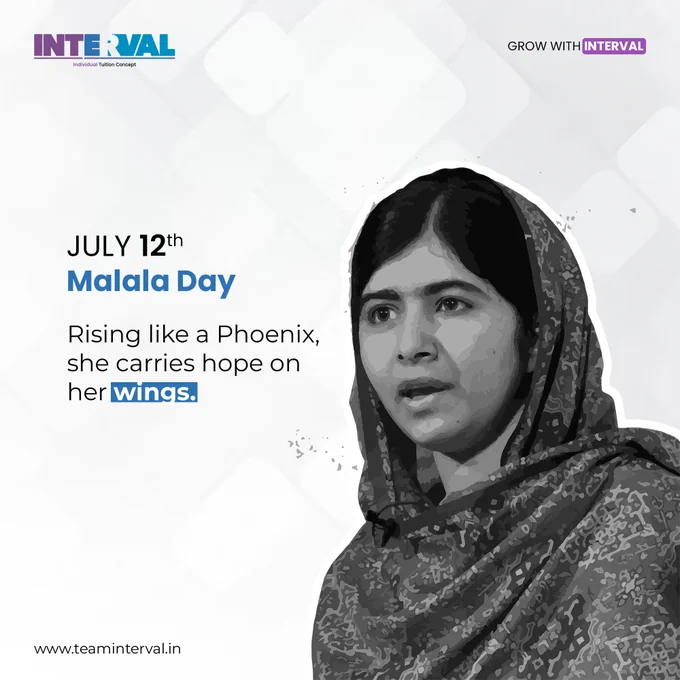 July 12th | Malala Day | Team Interval | Online Individual Tuition