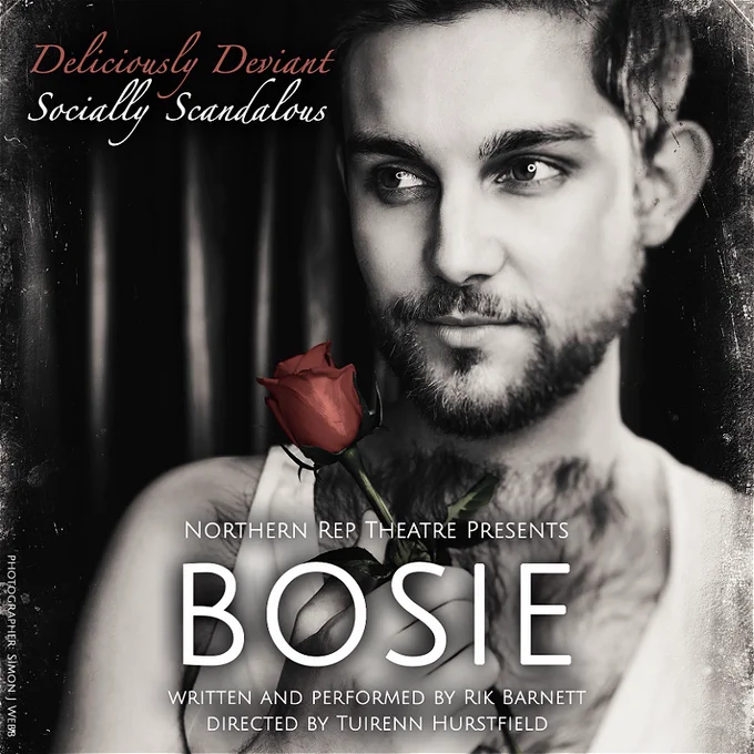 A one-man play focusing on the self-imposed exile of Oscar Wilde's beau, Bosie (Lord Alfred Bruce Douglas) has been shunned from London's High Society as Wilde's scandalous story unfolds towards trial. 

In a Parisian salon, May 1895, Bosie contemplates his own story. Ruminating on his sexuality and prowess, his hunger for position and status, Bosie explores his journey in homosexuality and relationships. Shocking, abrasive and, at times, downright uncouth the devilish details of his dalliances and affairs come to the fore - but at what point will he accept some responsibility for his current situation? 
Written and performed by Rik Barnett, the first staged iteration took place at The Hope Mill Theatre in 2017 as part of their Powerhouse Plays venture to great acclaim, and has since undergone some significant development to the production you will see here. This outing is directed by Tuirenn Hurstfield and produced by Northern Rep Theatre.
https://manchester.ssboxoffice.com/events