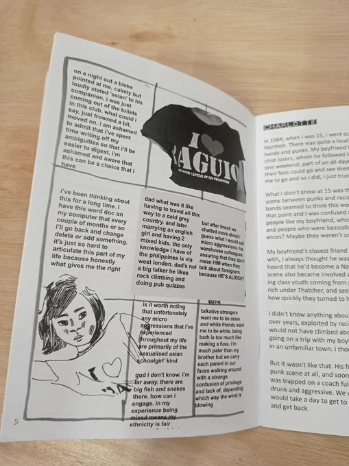 Picture of an excerpt from the zine - Poor Lass