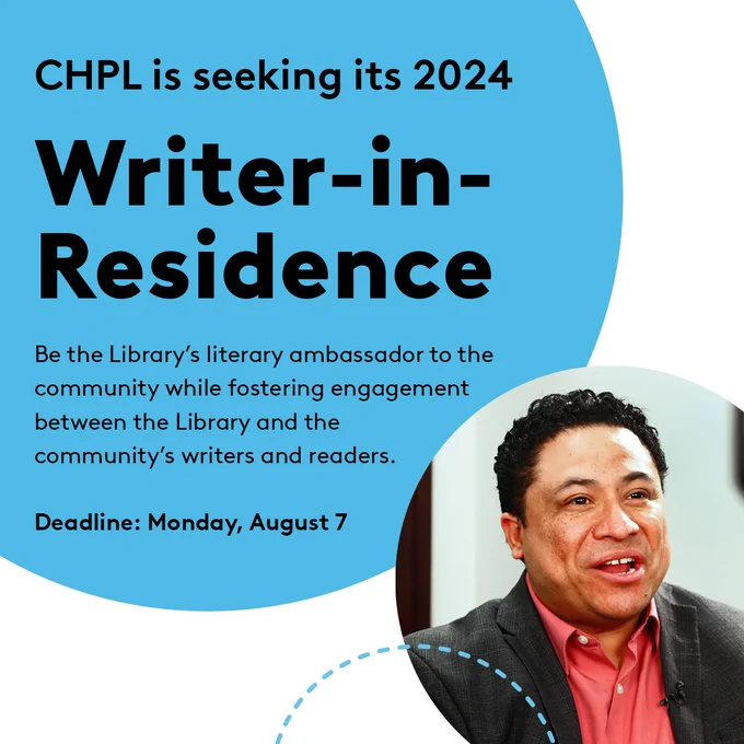 Current Writer-in-Residence Manuel Iris.