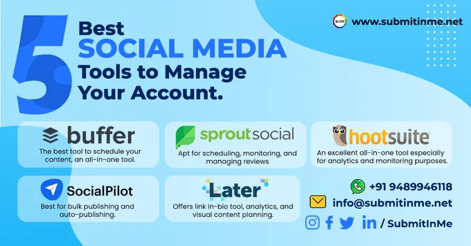5 Best social media tools to manage your account