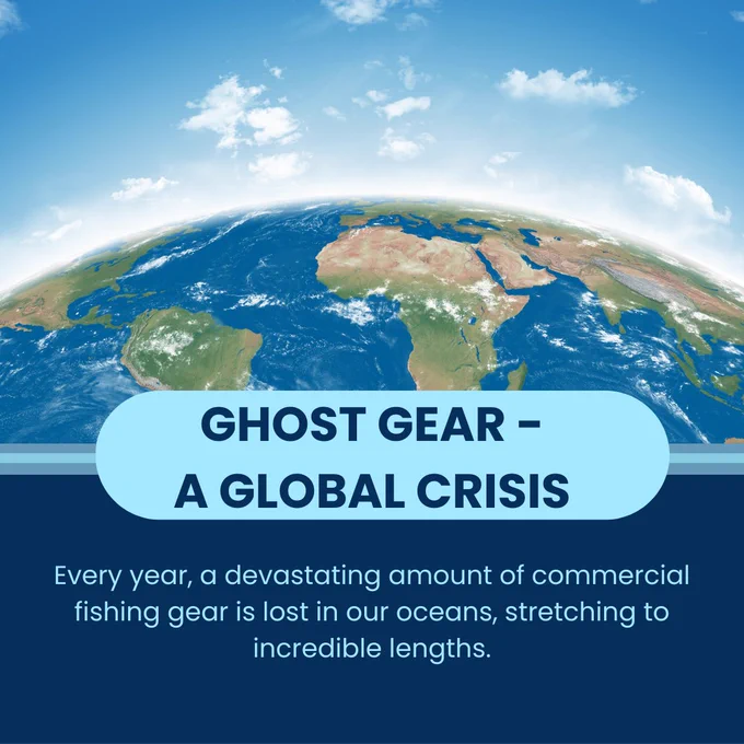 Every year, a devastating amount of commercial fishing gear is lost in our oceans, stretching to incredible lengths. 
