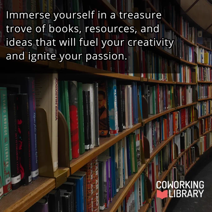 Bookshelves full of books

