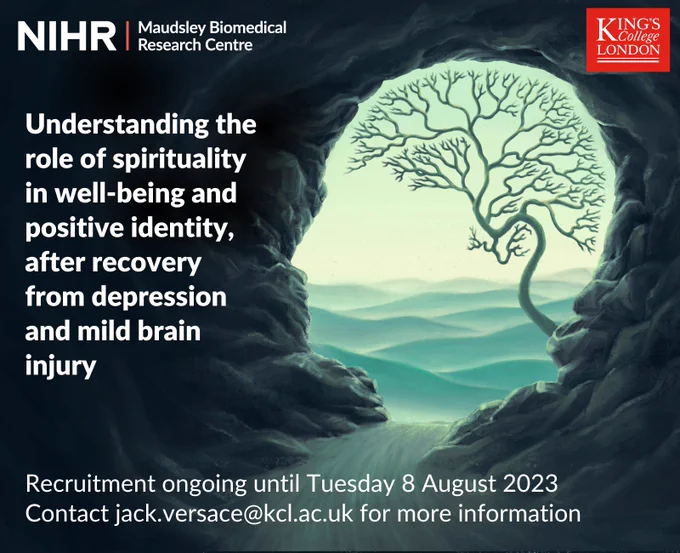Undrestanding the role of spirituality in well-being and positive identity, after recovery from depression and mild brain injury 
