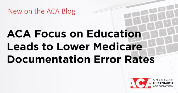 New on the ACA Blog: ACA Focus on Education Leads to Lower Medicare Documentation Error Rates