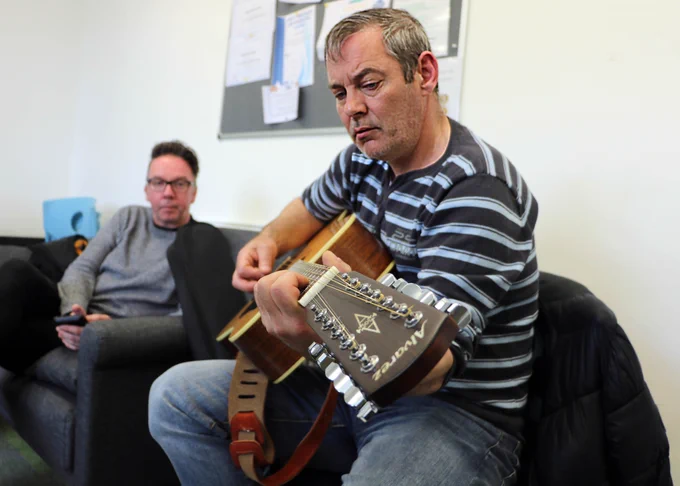 Man playing guitar