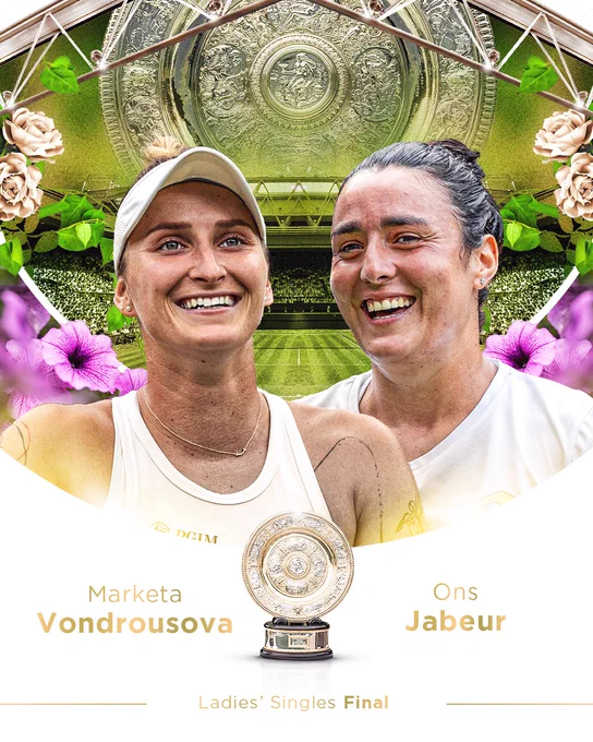 Marketa Vondrousova and Ons Jabeur will meet in the Ladies' Singles final