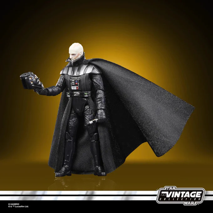 The latest Hasbro “Vintage Collection” release of Darth Vader unmasked.